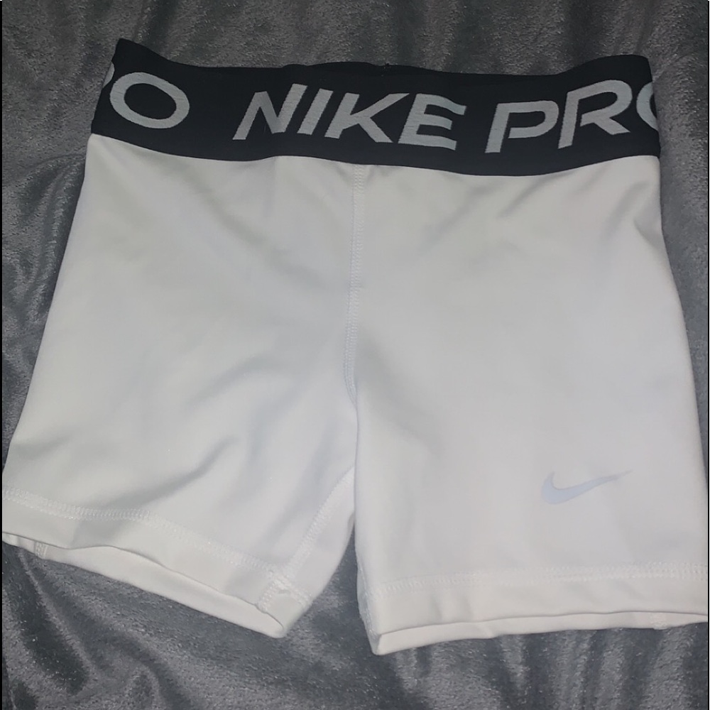 White nike pro spandex